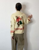 Off White Dancing Embroidered Cardigan  #241218